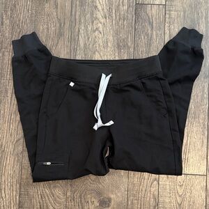 Figs Black Jogger Pants